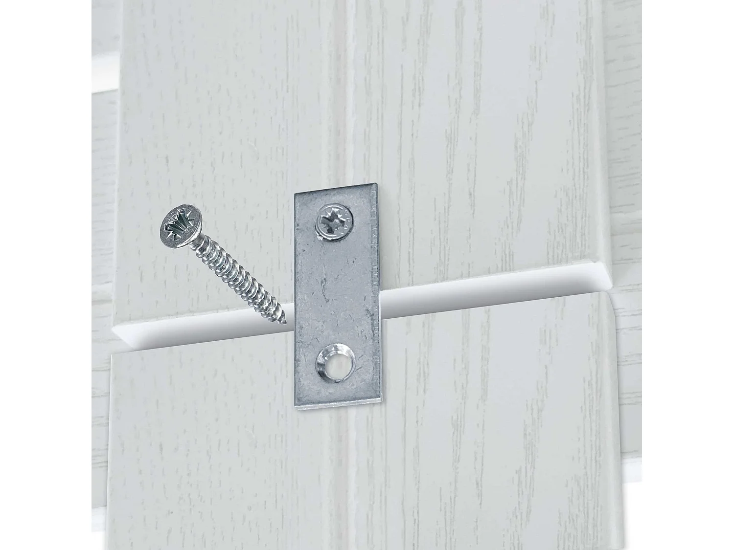 DHOME Tête de lit avec étagères en bois recyclé DM à suspendre au mur style palette horizontale avec pieds lit vintage nordique (bois blanc 290 cm)