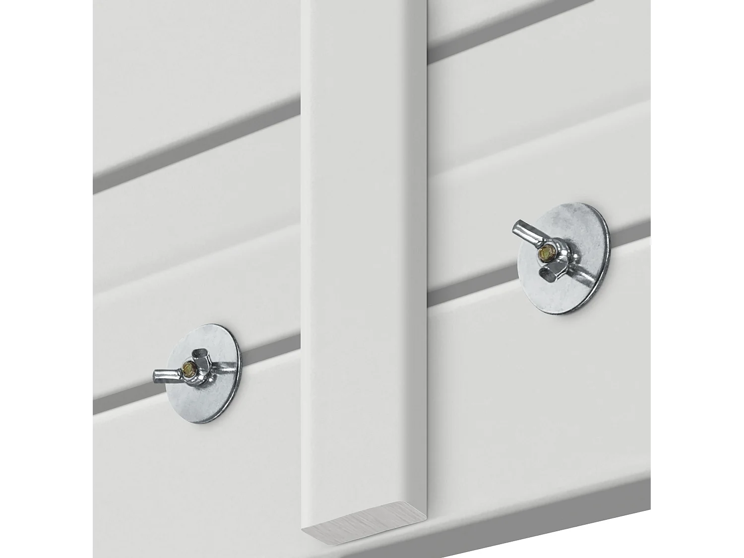 DHOME Tête de lit avec étagères en bois recyclé DM à suspendre au mur style palette japonaise avec pieds de lit nordique vintage (145 cm blanc massif)