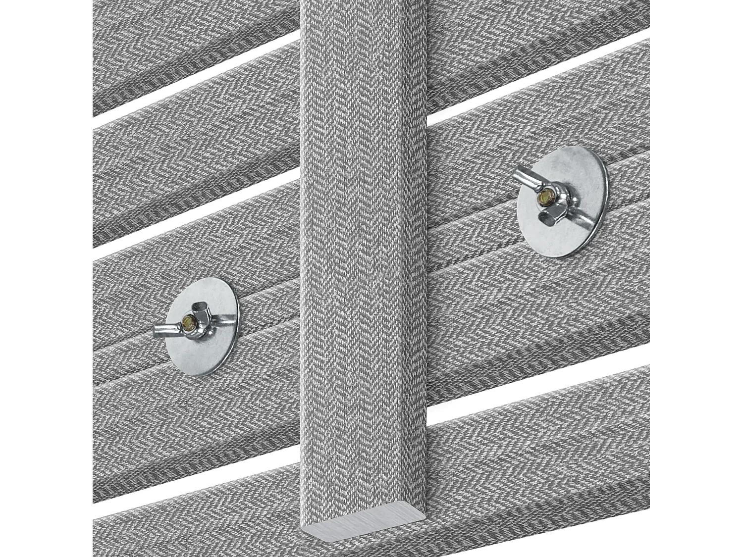 DHOME Tête de lit avec étagères en bois recyclé DM Tenture murale Style palette japonaise Lit vintage nordique (pointes grises 135 cm)