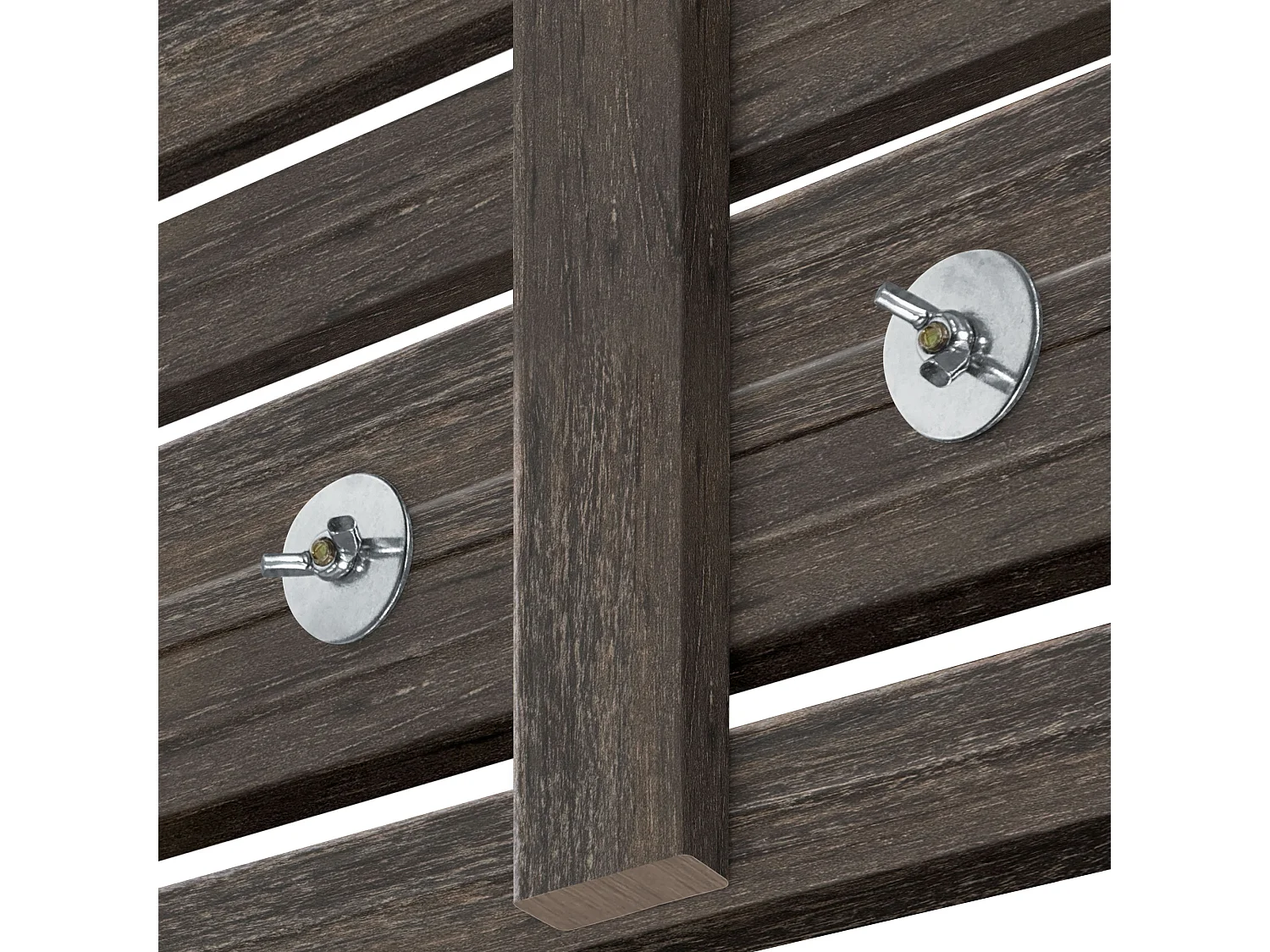 DHOME Tête de lit avec étagères en bois recyclé DM à suspendre au mur, style palette japonaise, lit nordique vintage (chêne d'Amazone 220 cm)