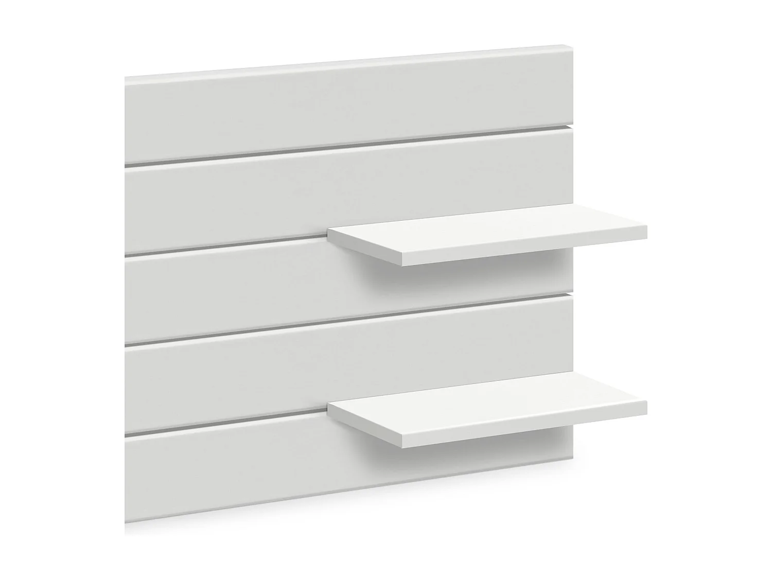 DHOME Tête de lit avec étagères en bois recyclé DM à suspendre au mur style palette japonaise avec pieds de lit nordique vintage (290 cm blanc massif)