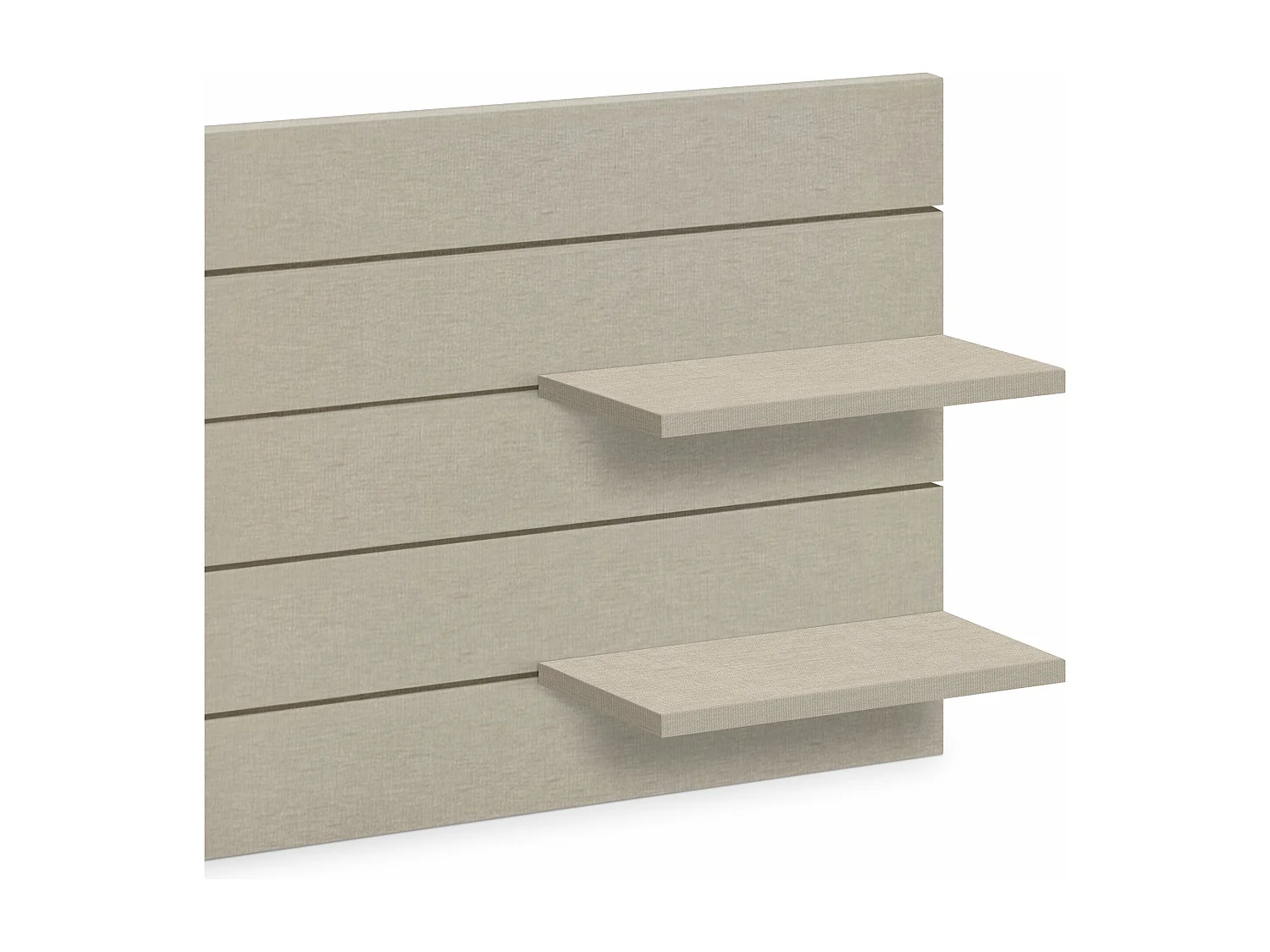 DHOME Tête de lit avec étagères en bois recyclé DM à suspendre au mur style palette japonaise avec pieds de lit nordique vintage (finition lin 210 cm)