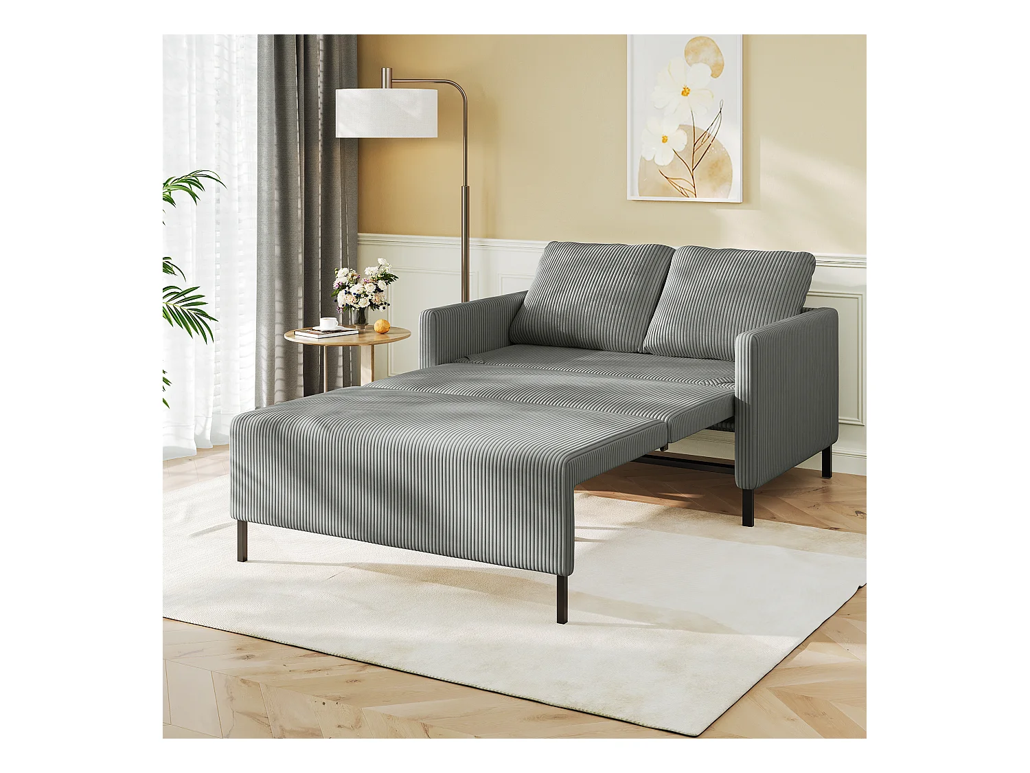 2-zits slaapbank, converteerbare fauteuil fauteuil bed 170 cm, voor studio woonkamer logeerkamer