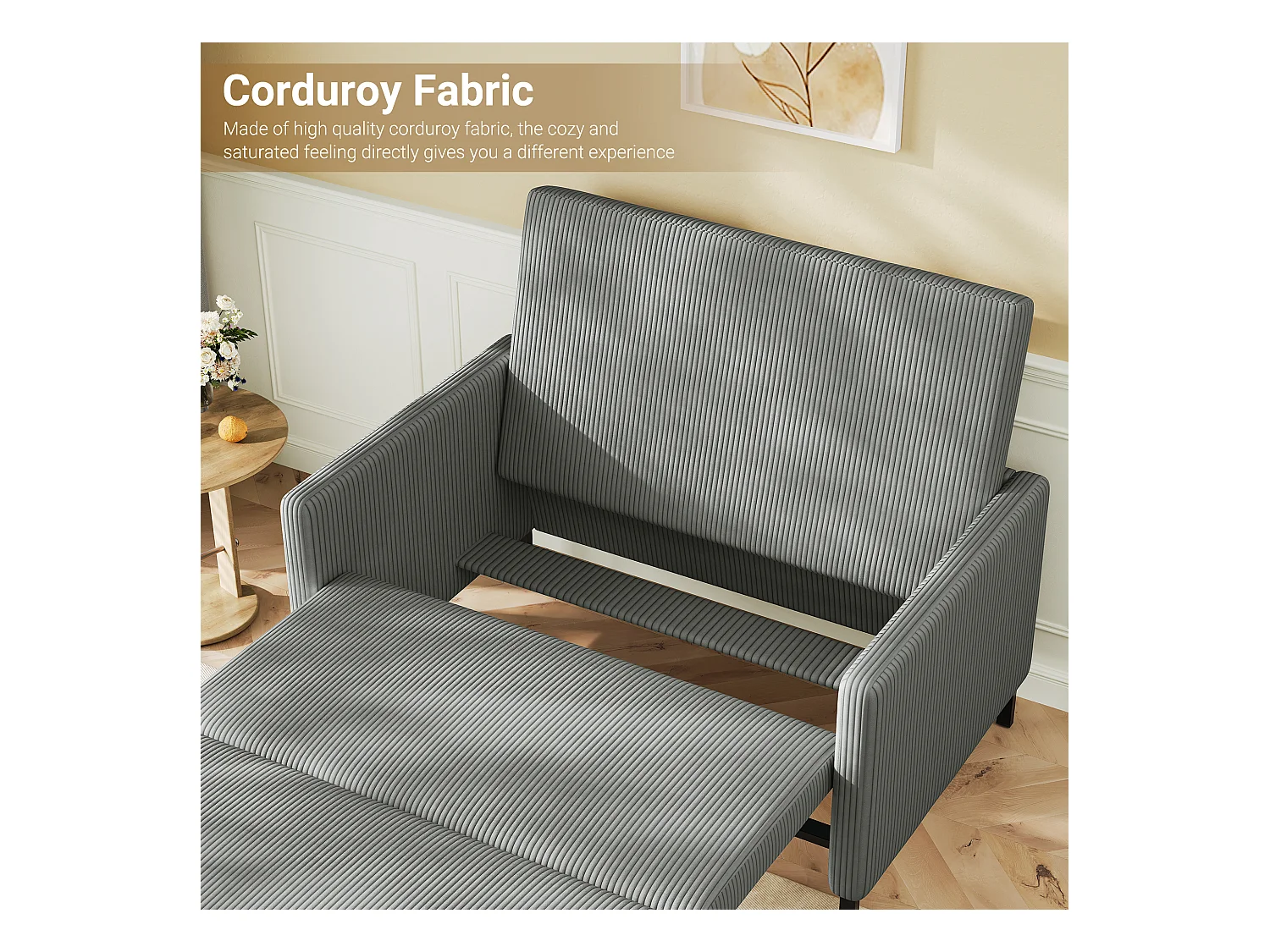 2-zits slaapbank, converteerbare fauteuil fauteuil bed 170 cm, voor studio woonkamer logeerkamer