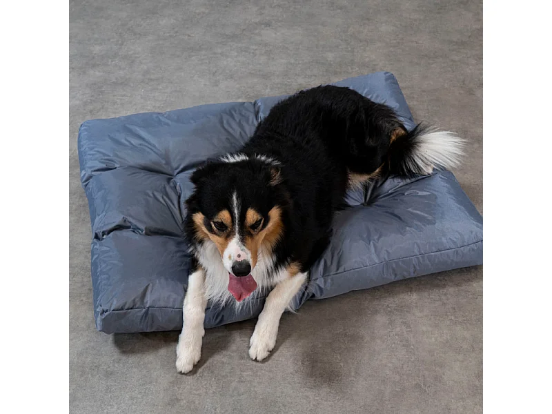 Panier chien déhoussable 110x85x10 cm BANANAIR gris