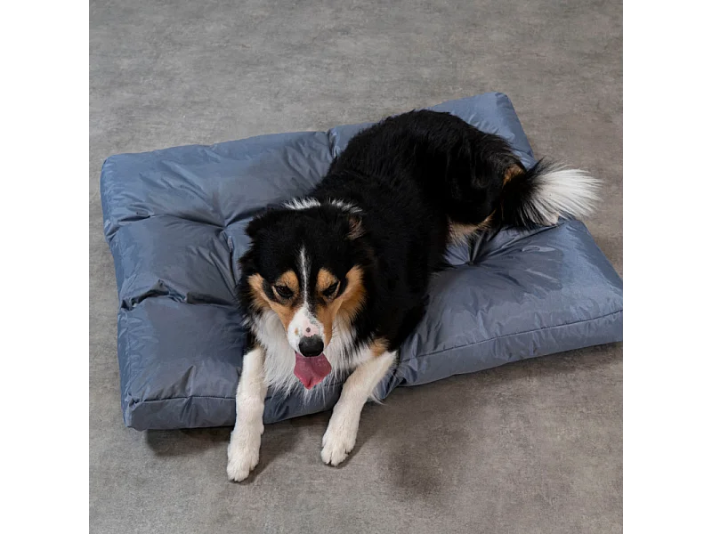 Panier chien déhoussable 110x85x10 cm BANANAIR gris