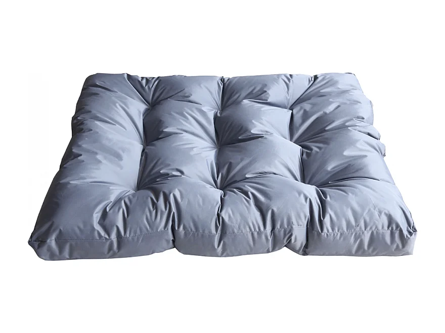 Hondenbed met afneembare hoes 90x65x10 cm BANANAIR grijs