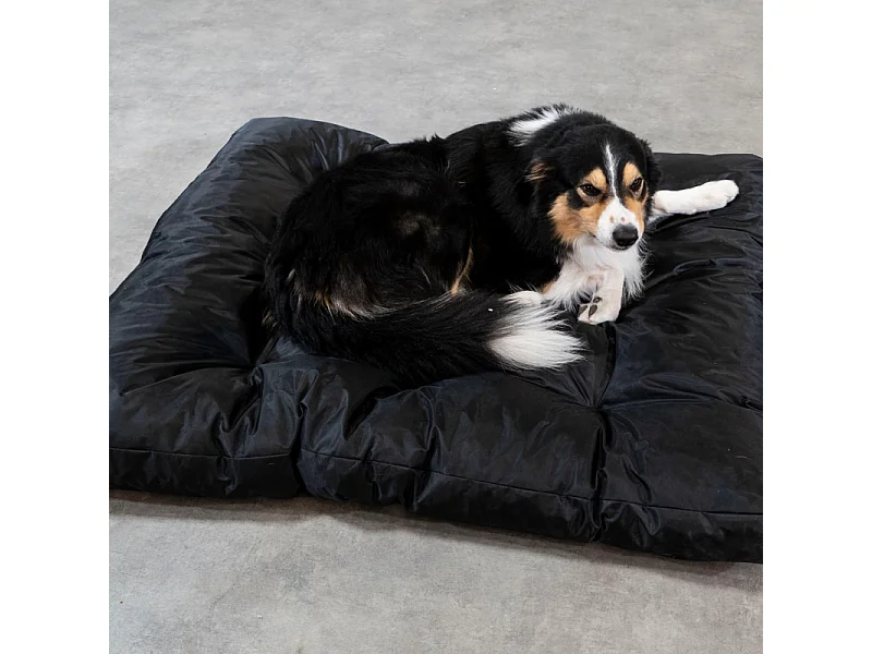 Panier chien déhoussable 125x110x15 cm BANANAIR noir