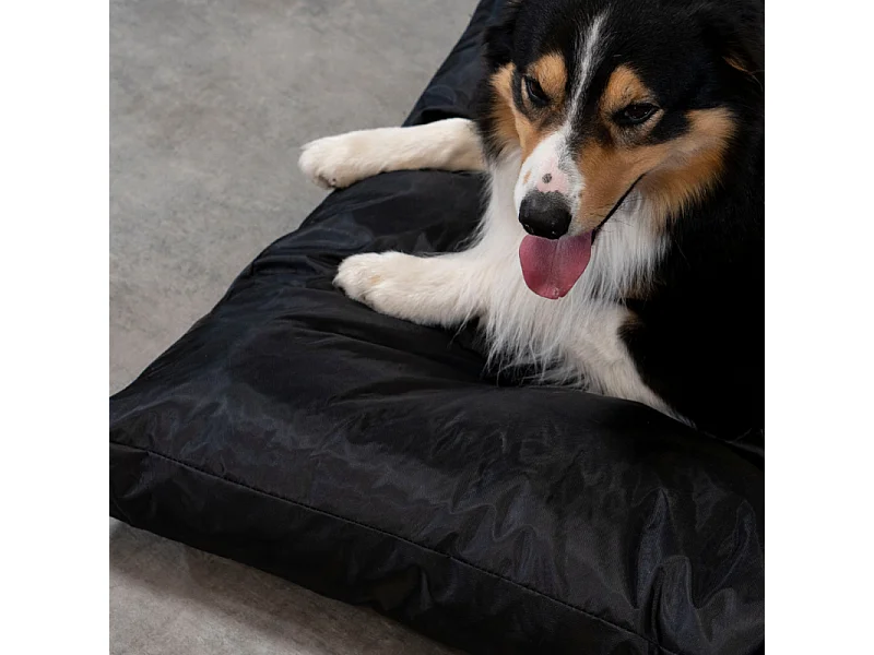 Panier chien déhoussable 125x110x15 cm BANANAIR noir