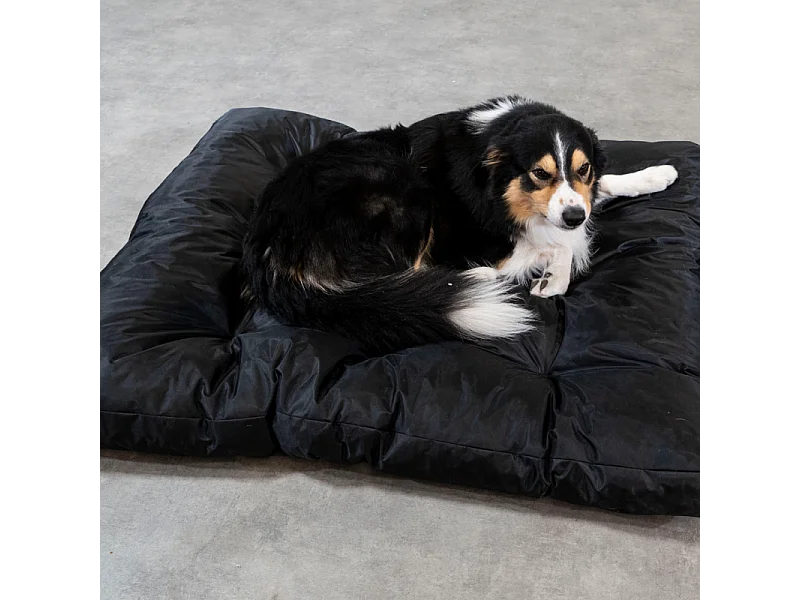 Panier chien déhoussable 125x110x15 cm BANANAIR noir