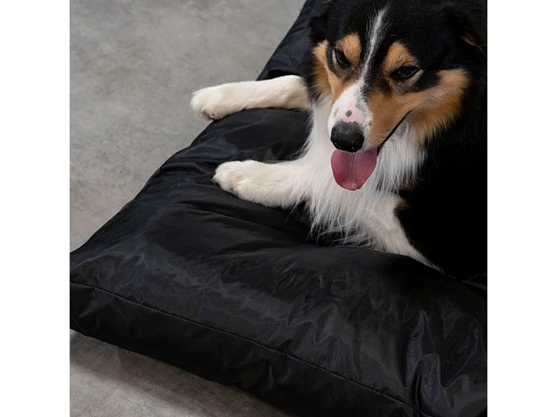 Panier chien déhoussable 125x110x15 cm BANANAIR noir