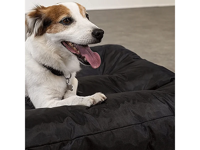 Panier chien déhoussable 90x65x10 cm BANANAIR noir