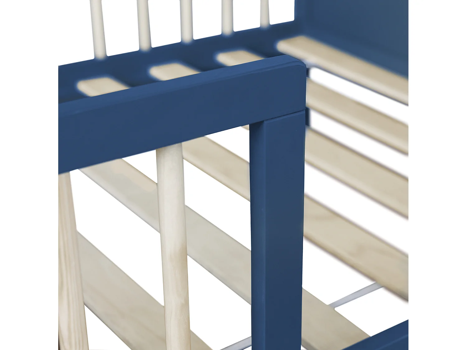 Lit pour enfant 190x90cm bleu foncé ADAM - HAPPY GARDEN