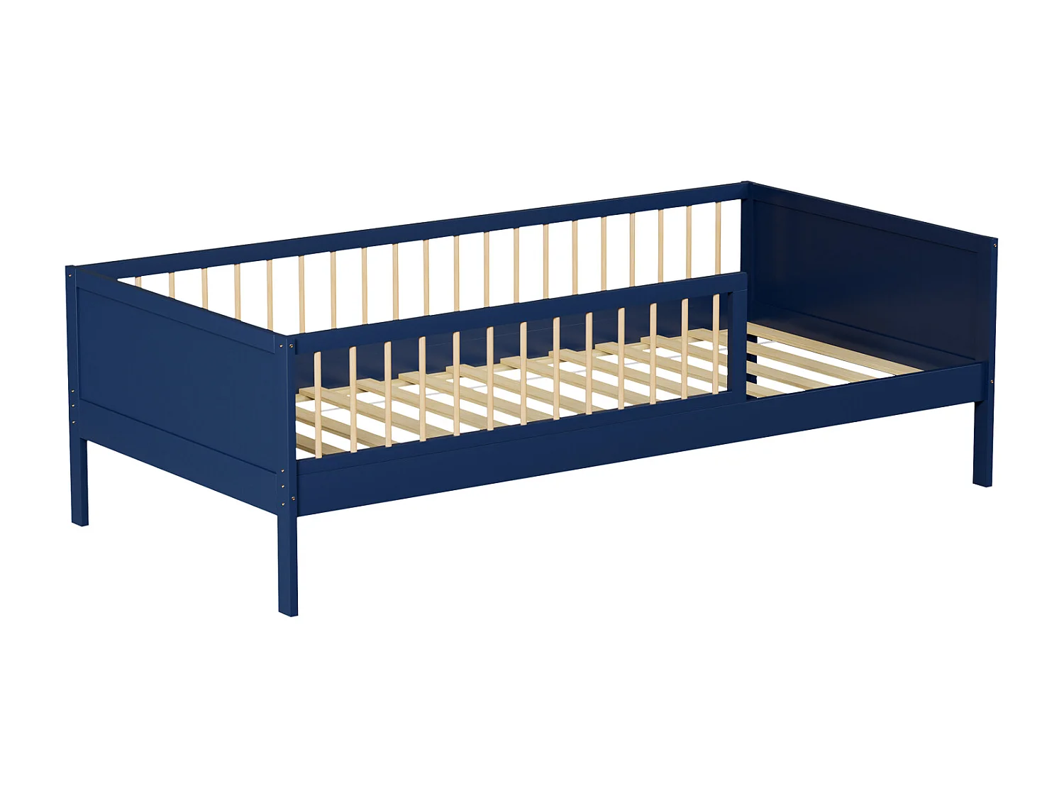 Lit pour enfant 190x90cm bleu foncé ADAM - HAPPY GARDEN