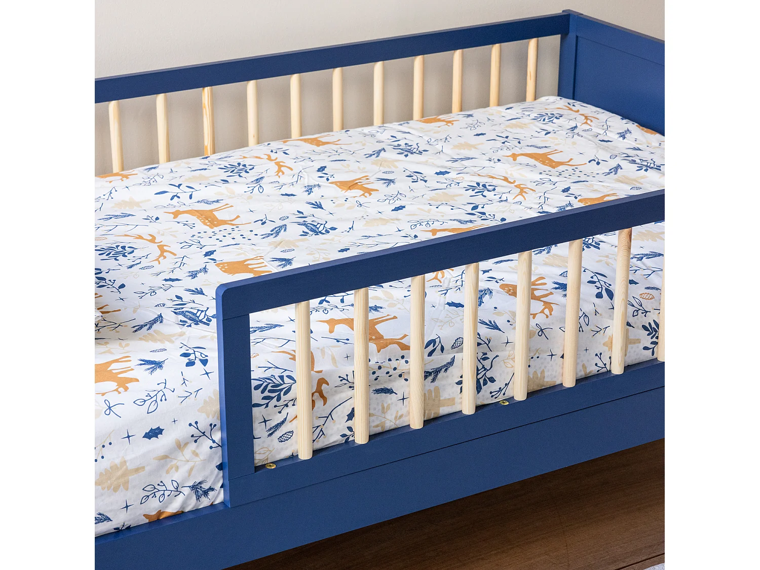 Lit pour enfant 190x90cm bleu foncé ADAM - HAPPY GARDEN