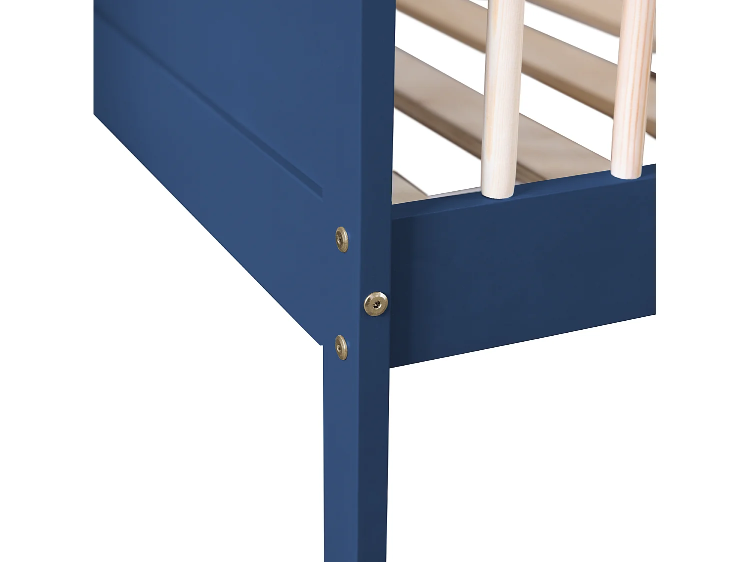 Lit pour enfant 190x90cm bleu foncé ADAM - HAPPY GARDEN