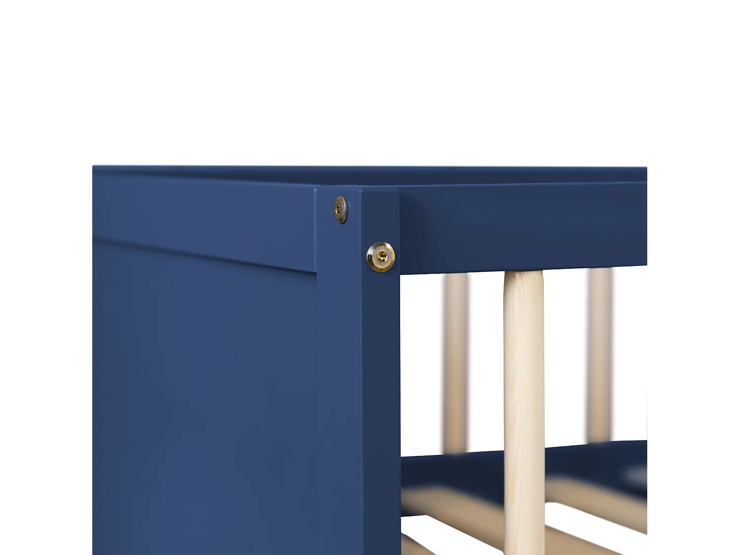 Lit pour enfant 190x90cm bleu foncé avec tiroirs ADAM - HAPPY GARDEN