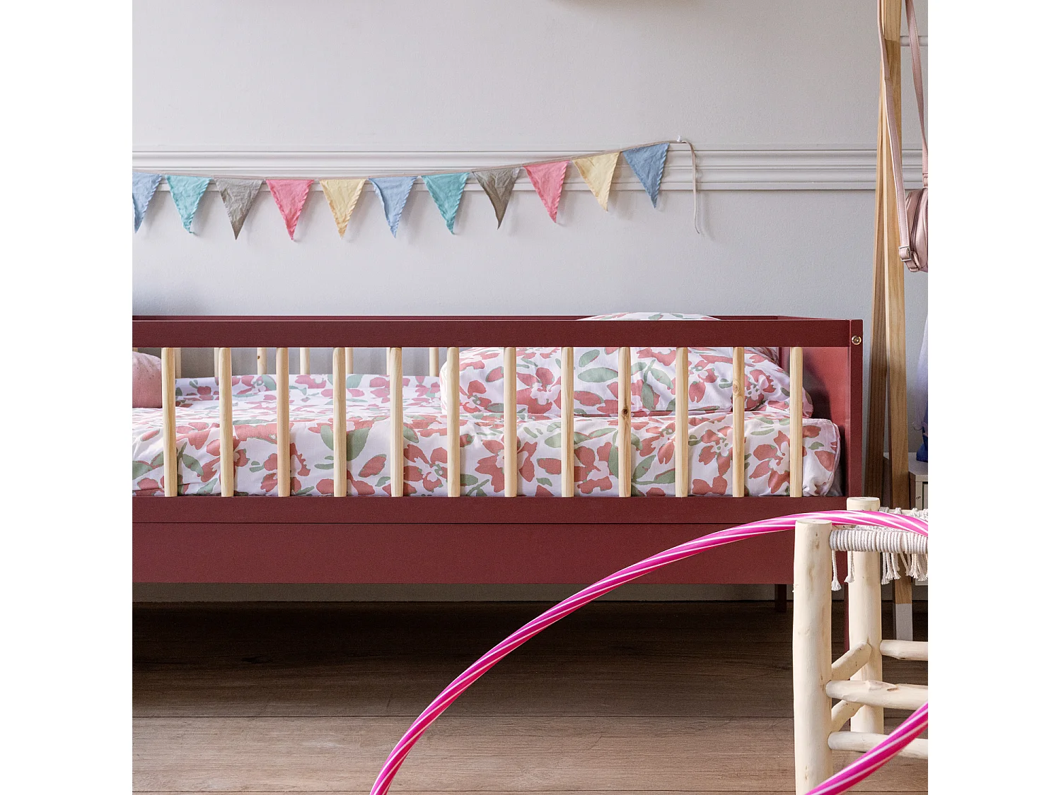 Lit pour enfant 190x90cm terracotta ADAM - HAPPY GARDEN