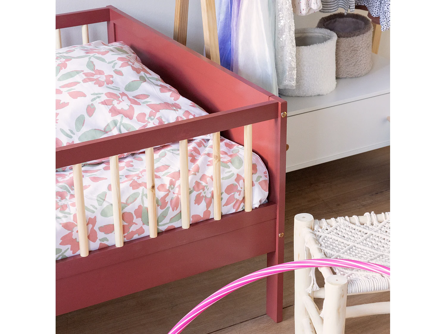 Lit pour enfant 190x90cm terracotta ADAM - HAPPY GARDEN