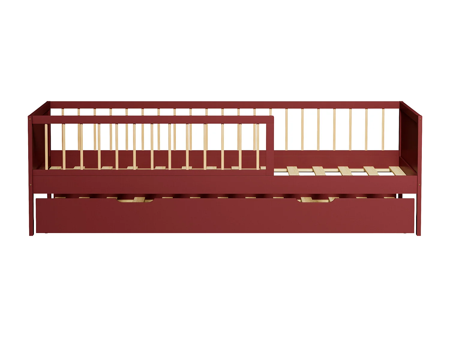 Lit gigogne pour enfant 190x90cm terracotta ADAM - HAPPY GARDEN