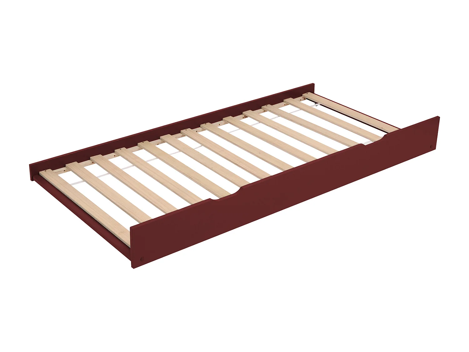 Kinder onderschuifbed 190x90cm terracotta ADAM