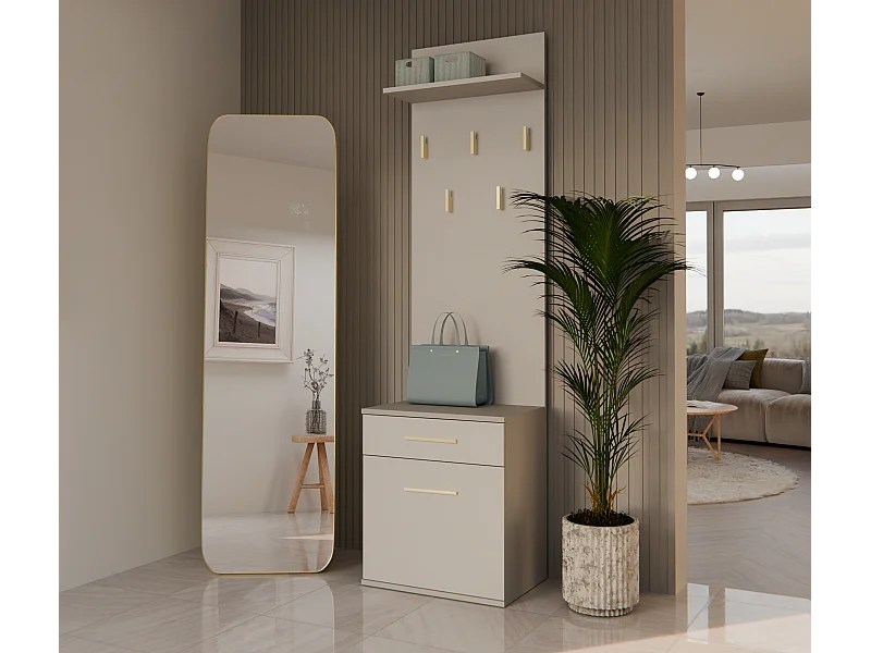 Wieszak DUO | Kaszmir | 50x35x180 cm | Wieszak na Ubrania