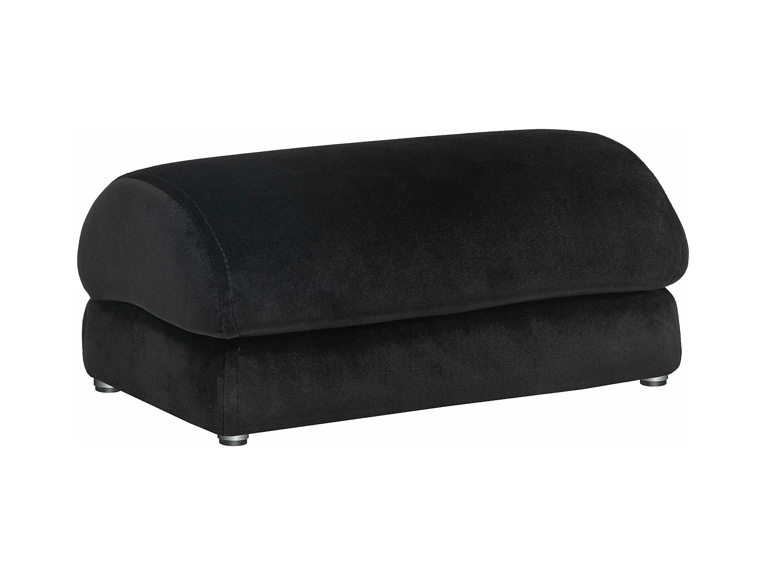 Repose-pied sous le bureau - repose pied bureau antidérapant - mousse souple velours noir