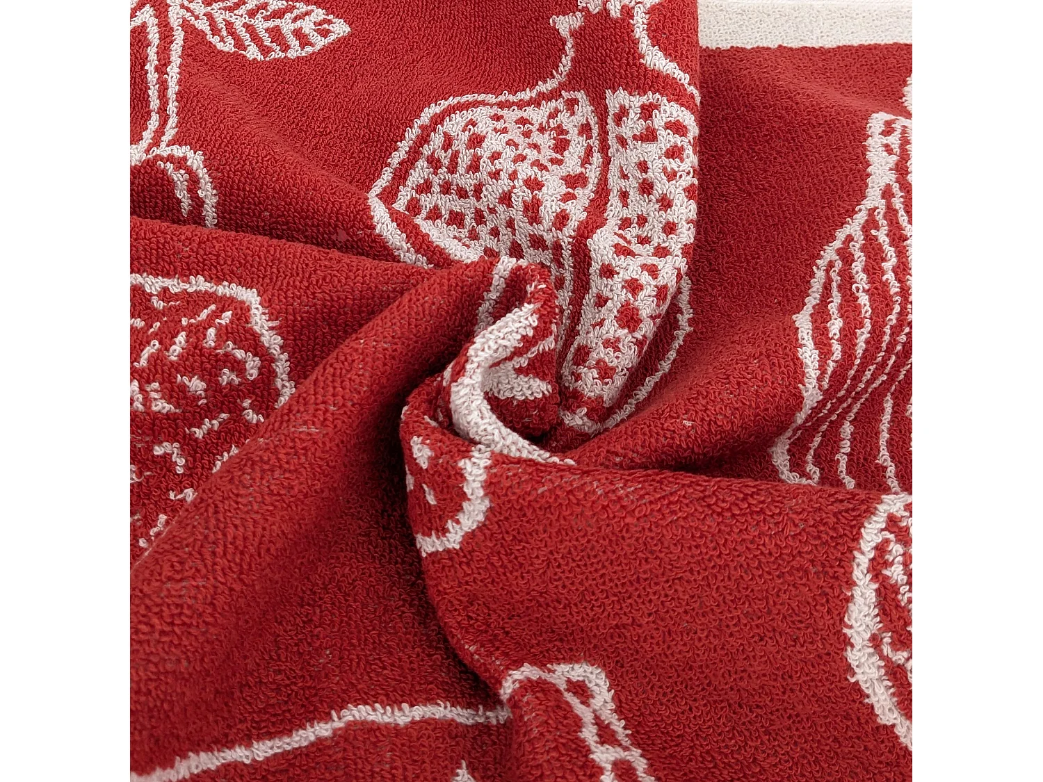 Lot de 2 torchons éponge FRUITFUL 50x50 cm orange Terracotta