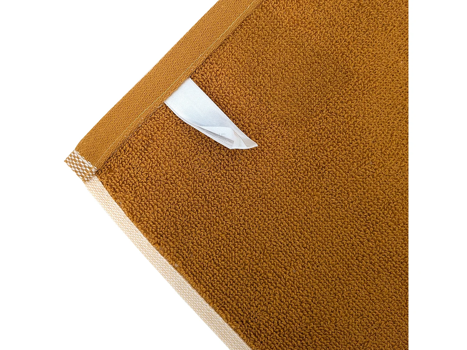 Lot de 2 torchons de cuisine éponge DRINK 50x50 cm jaune Moutarde