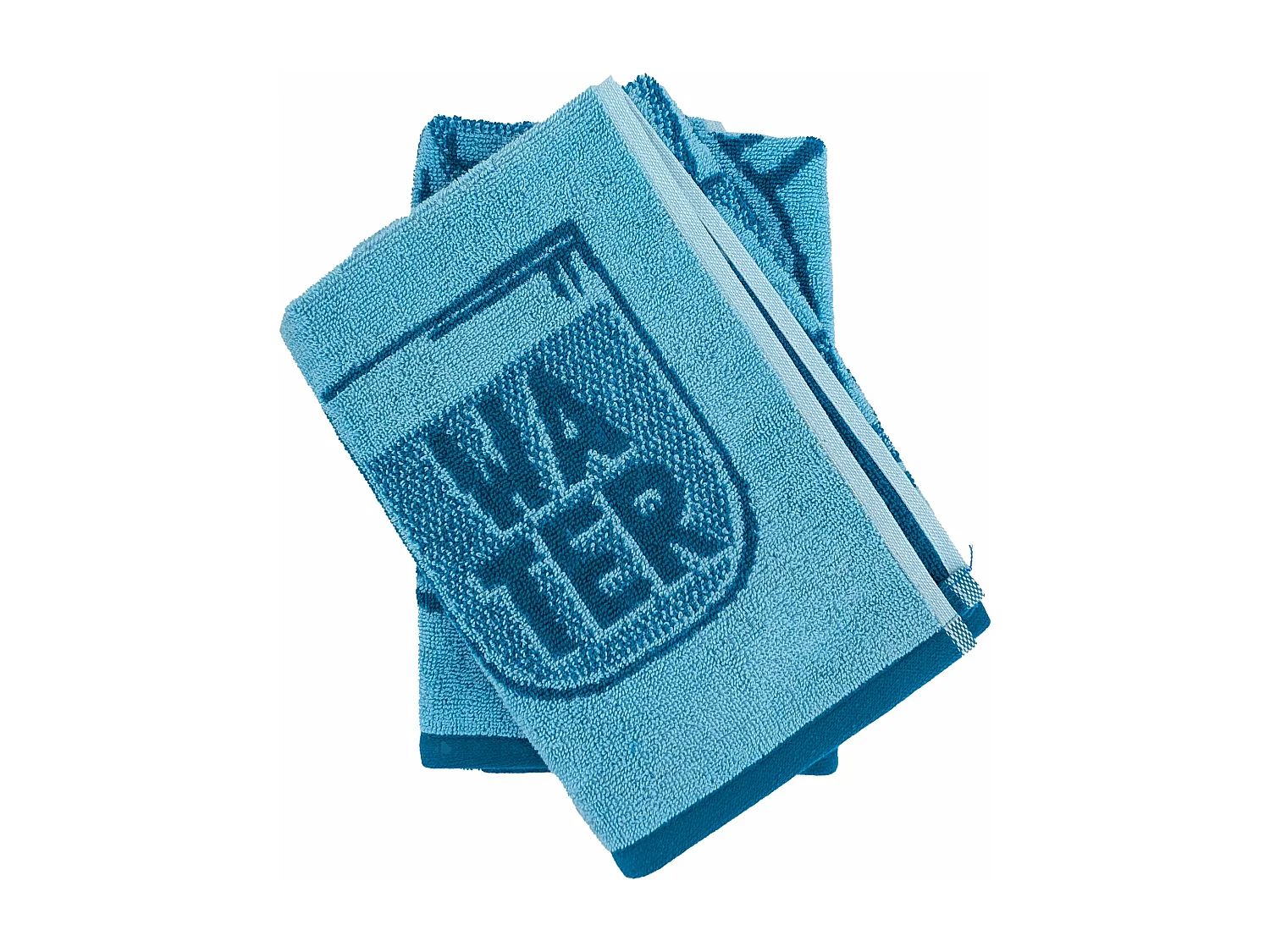 Lot de 2 torchons de cuisine éponge DRINK 50x50 cm bleu