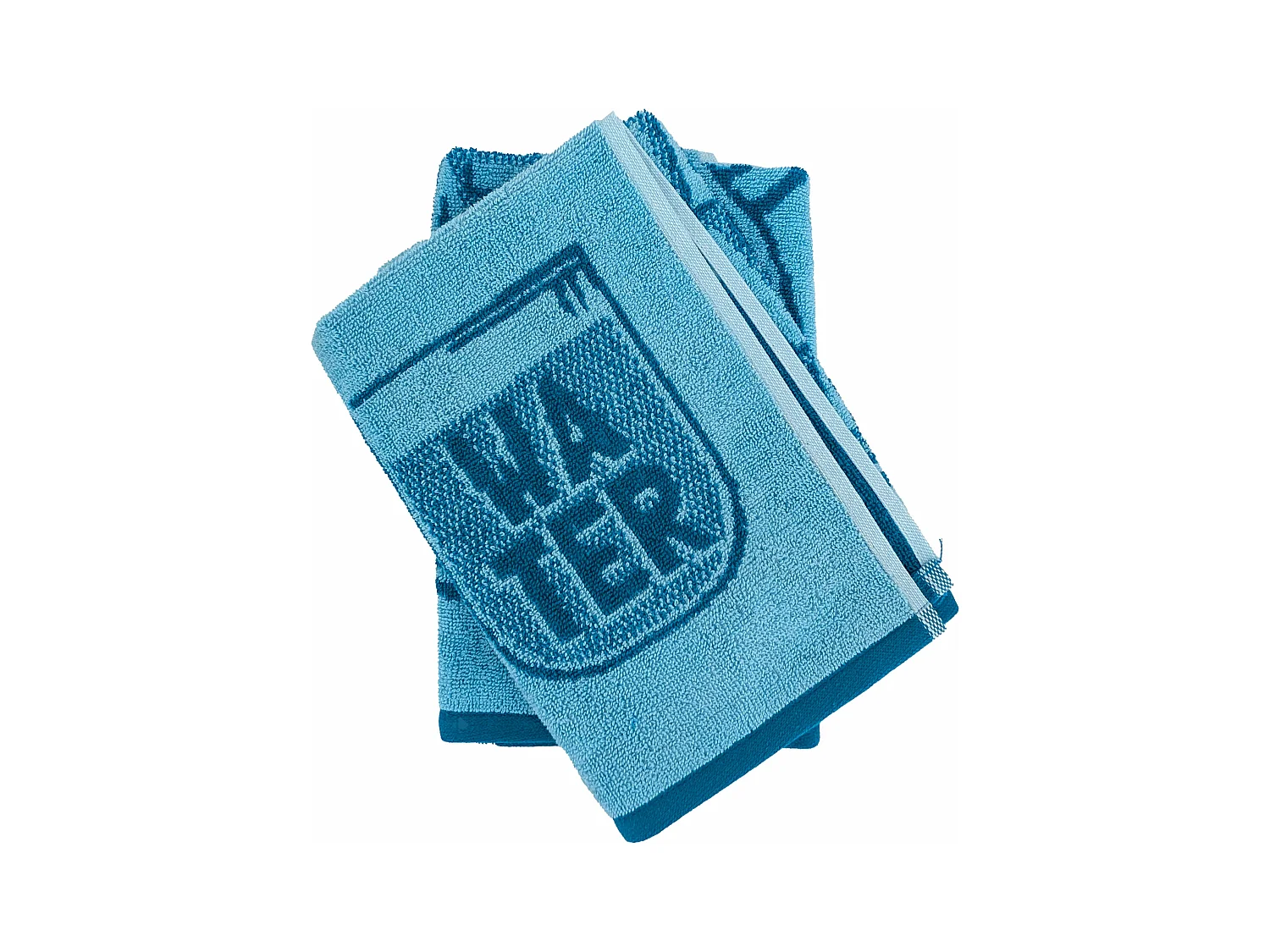 Lot de 2 torchons de cuisine éponge DRINK 50x50 cm bleu