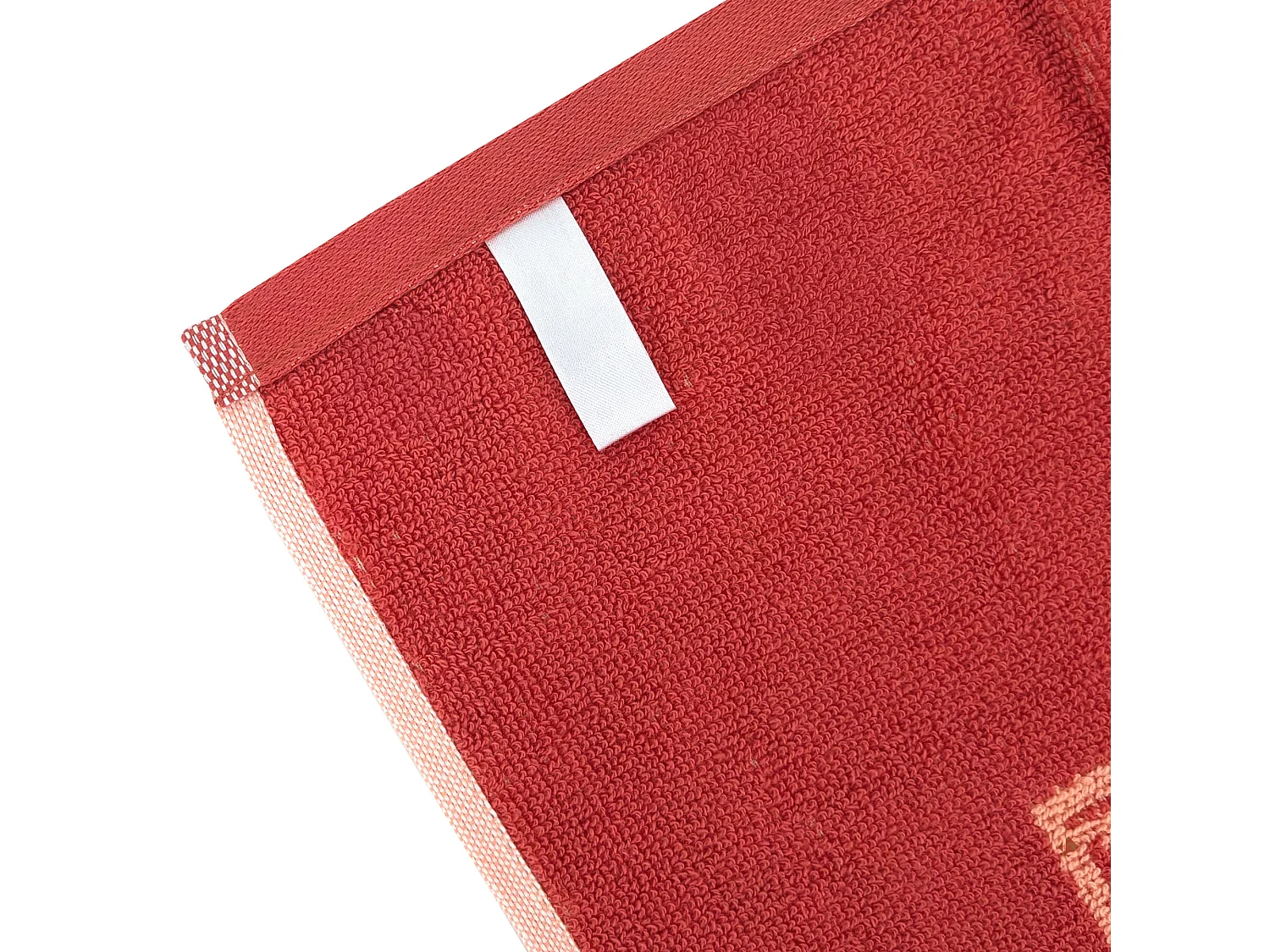 Lot de 2 torchons de cuisine éponge DRINK 50x50 cm orange Terracotta