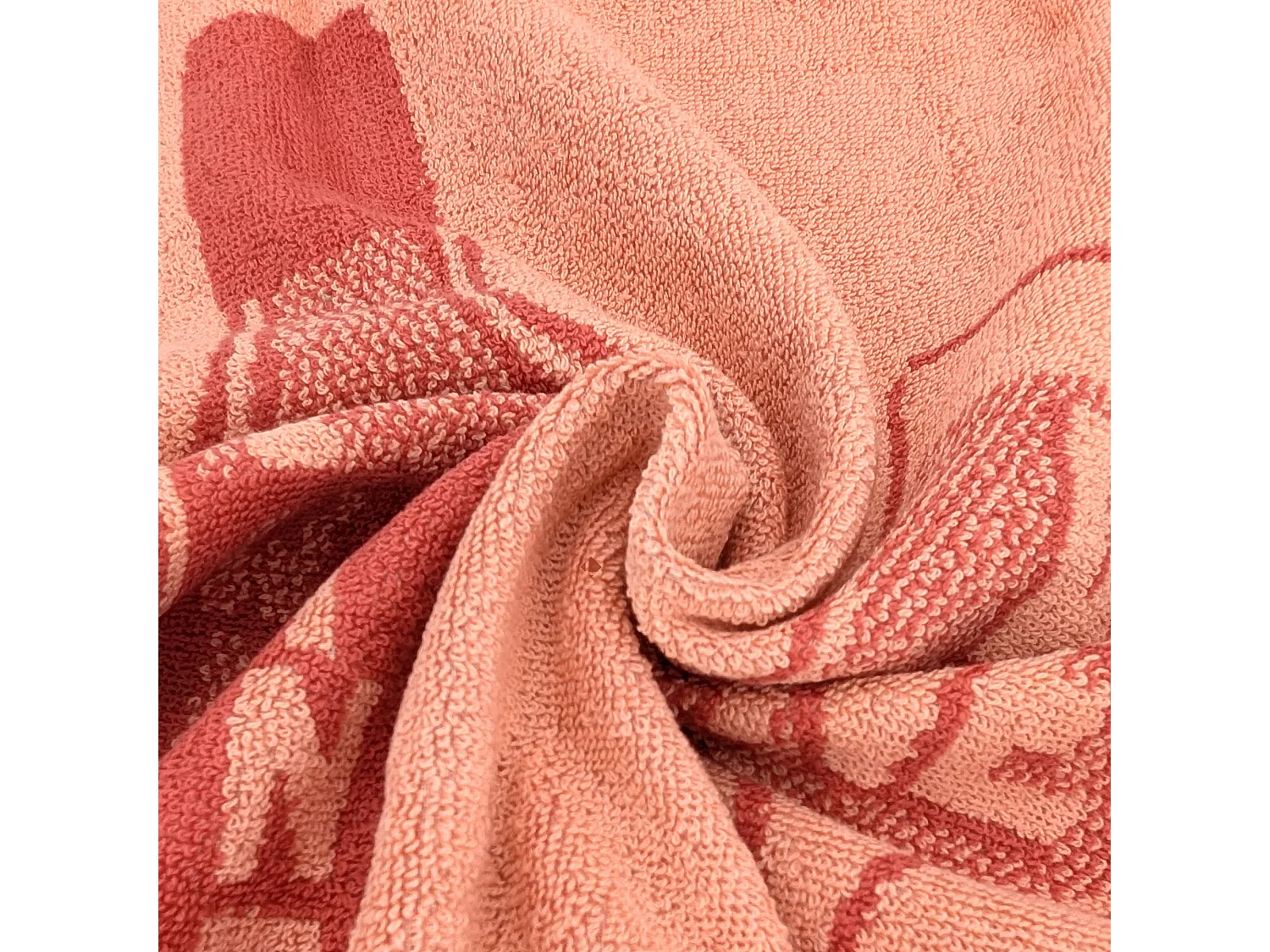 Lot de 2 torchons de cuisine éponge DRINK 50x50 cm orange Terracotta