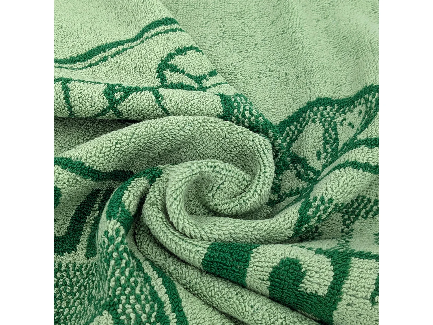 Lot de 2 torchons de cuisine éponge DRINK 50x50 cm vert Menthe