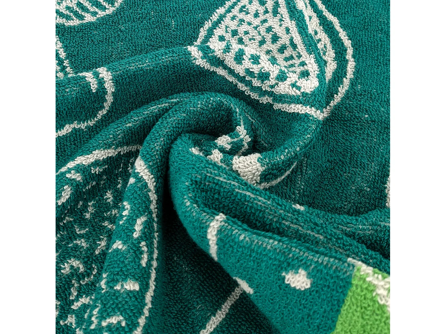 Lot de 2 torchons de cuisine éponge FRUITFUL 50x50 cm vert Menthe