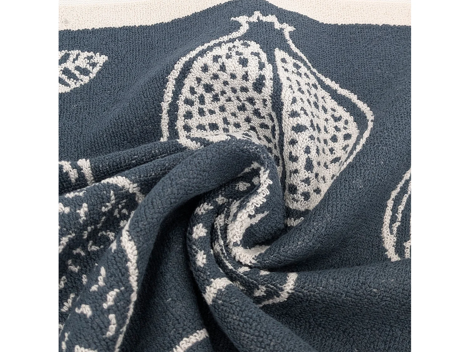 Lot de 2 torchons de cuisine éponge FRUITFUL 50x50 cm gris Acier