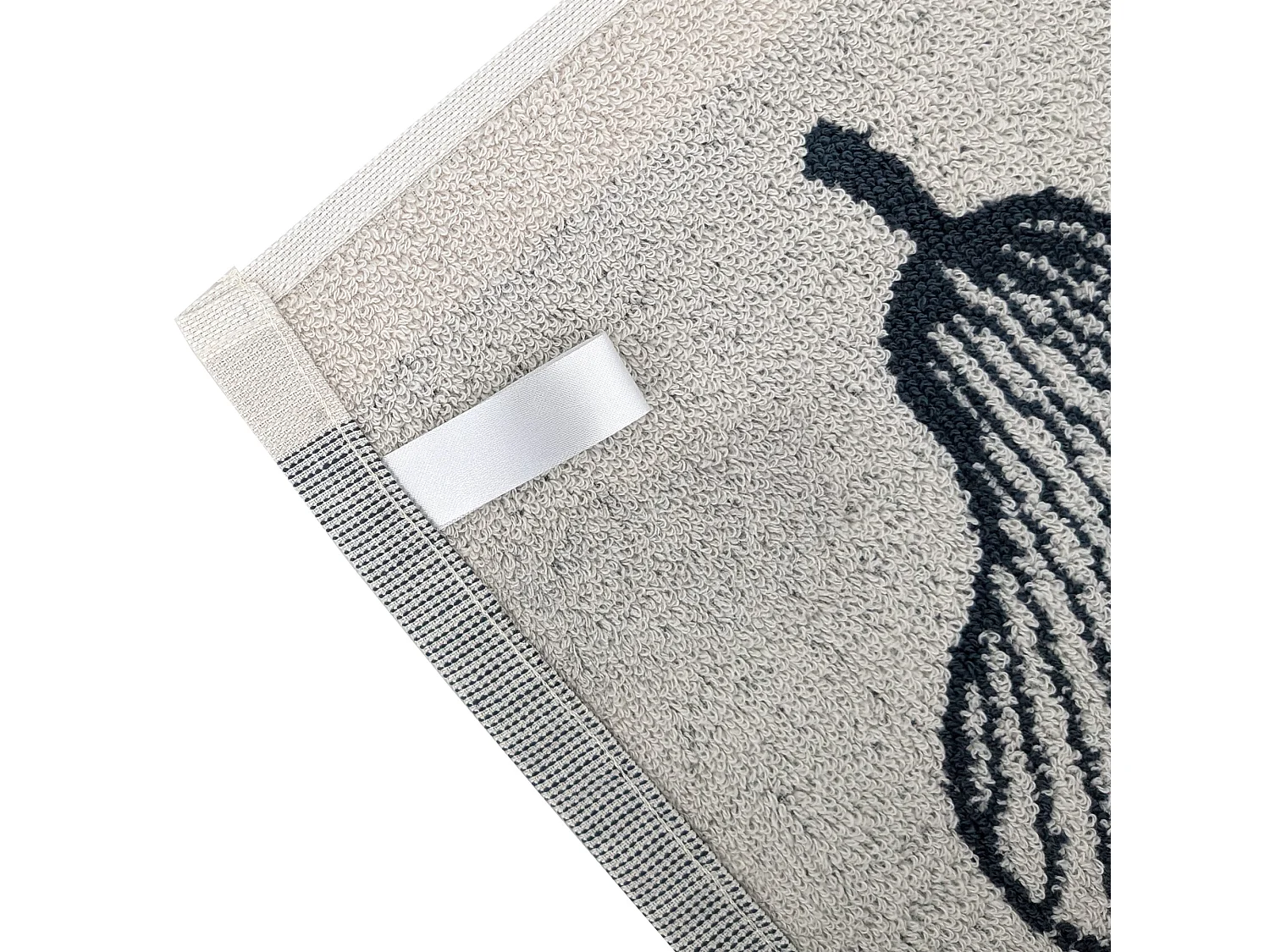 Lot de 2 torchons de cuisine éponge FRUITFUL 50x50 cm gris Acier