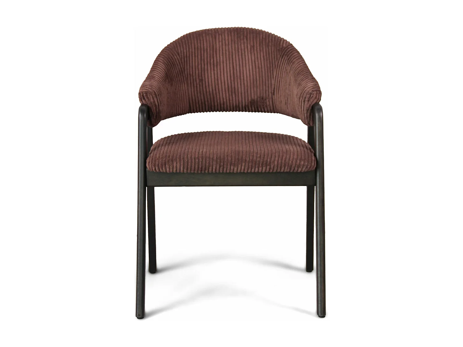 Canberra Corduroy - Coppia di 2 poltroncine in legno massello di Parawood e velluto a coste