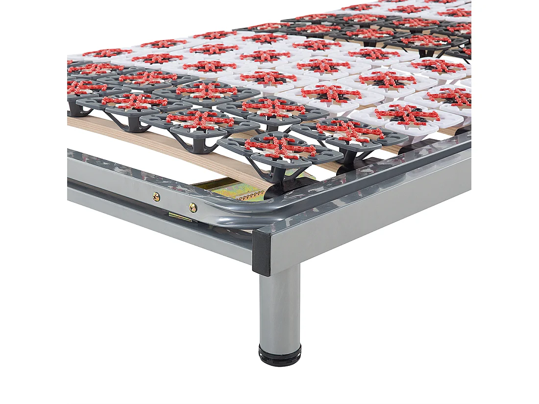 Estrutura de cama ajustável manualmente STAR 90 x 200 cm Cinzento