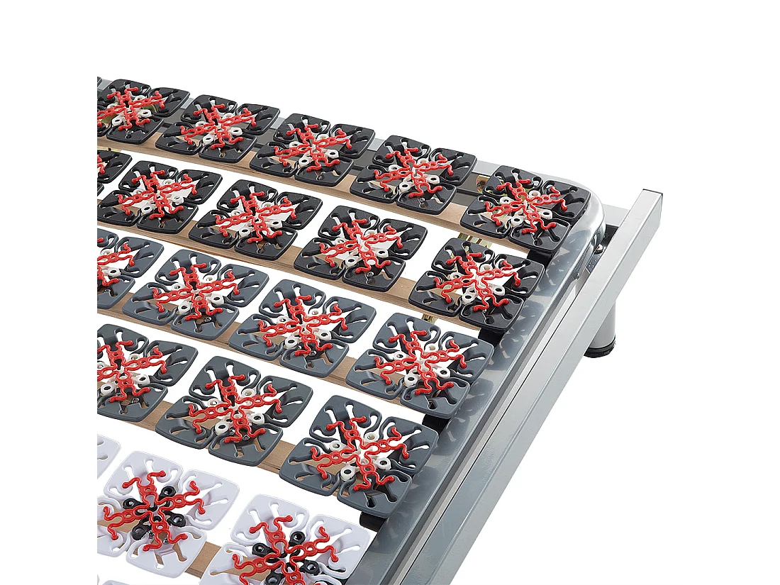 Rete del letto regolabile manualmente STAR 90 x 200 cm Grigio