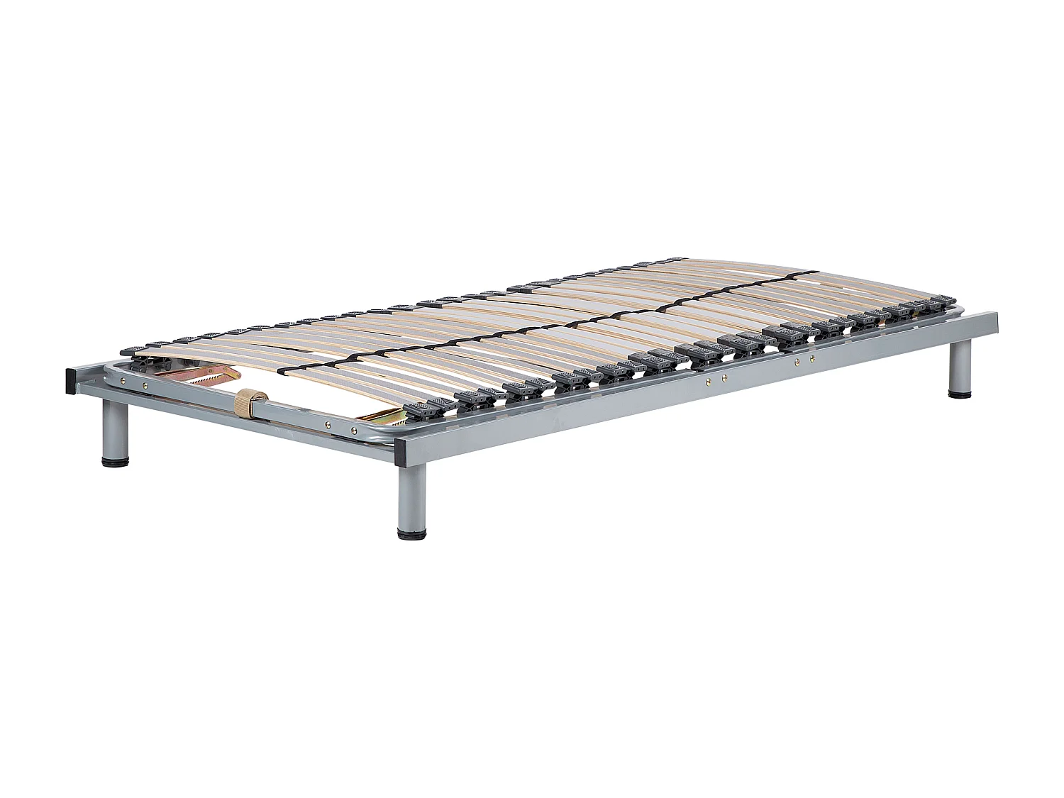 Handmatig verstelbaar bedframe COMFORT 90 x 200 cm Zilver