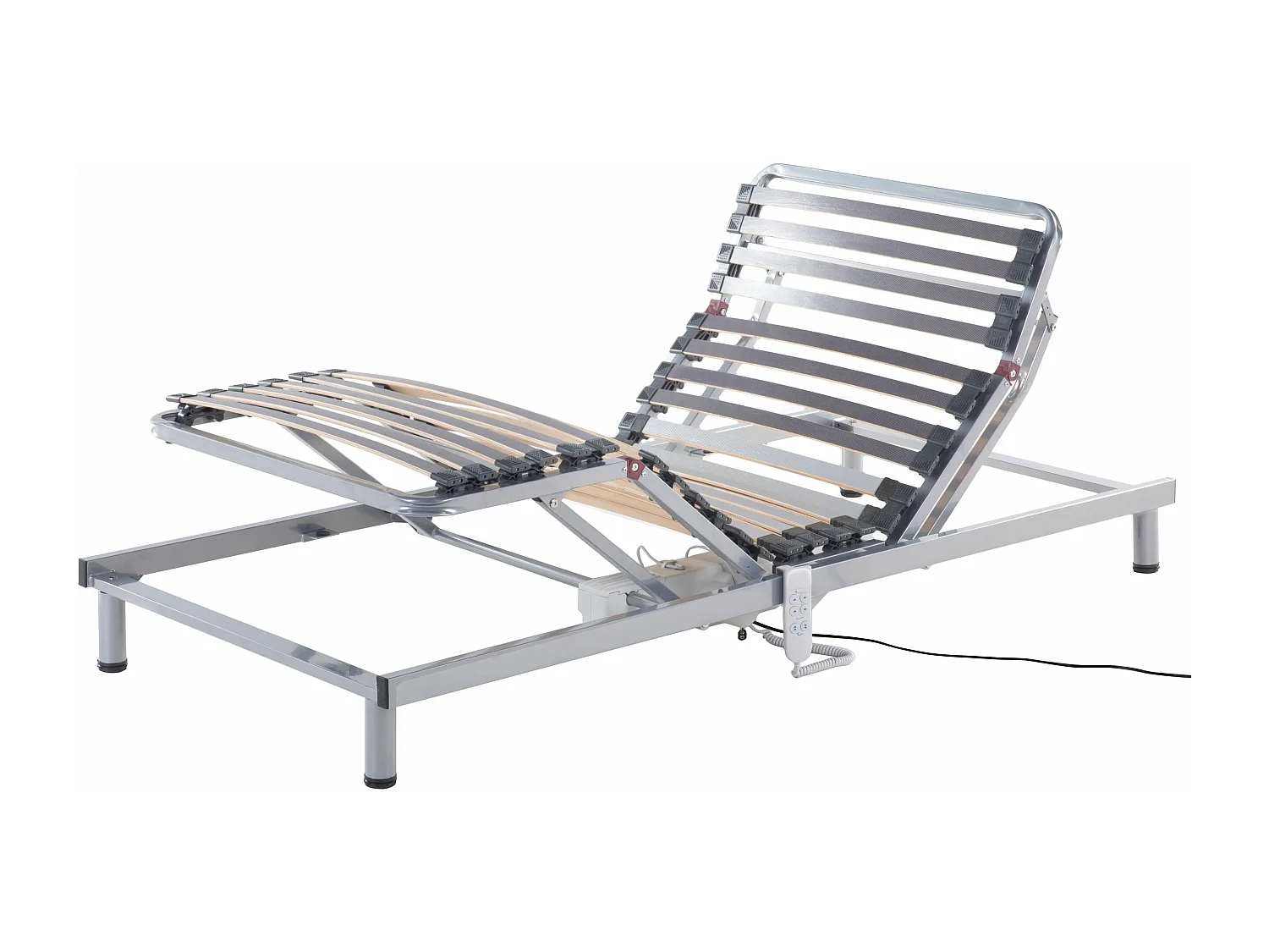 Estrutura de cama ajustável eletricamente COMFORT 90 x 200 cm Cinzento