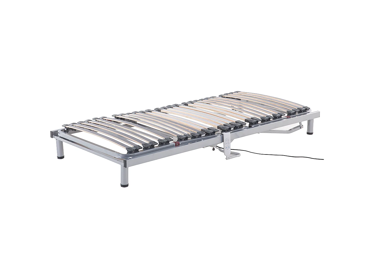 Rete del letto regolabile elettricamente COMFORT 90 x 200 cm Grigio