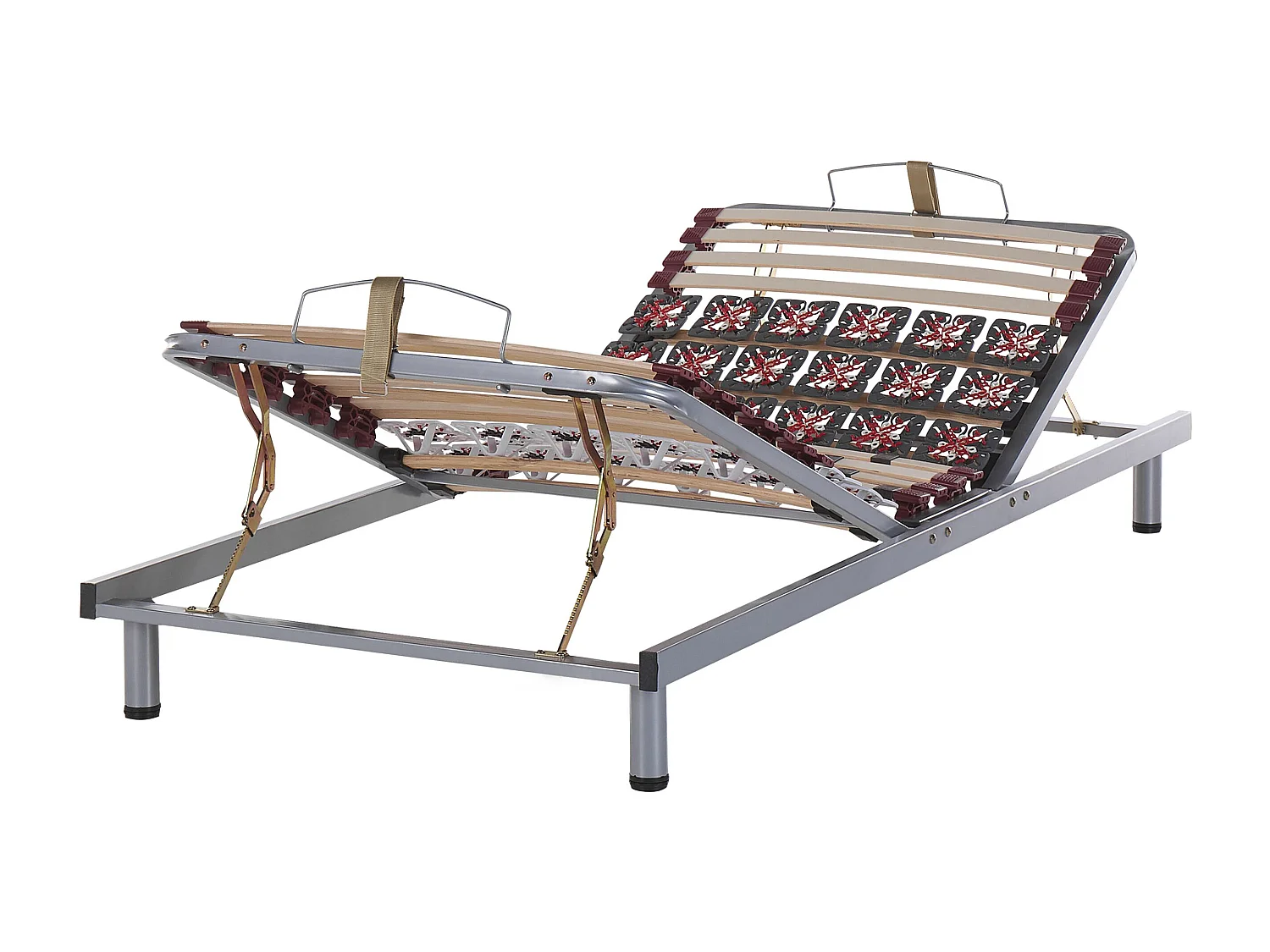 Sommier à réglage manuel MOON 90 x 200 cm Argenté