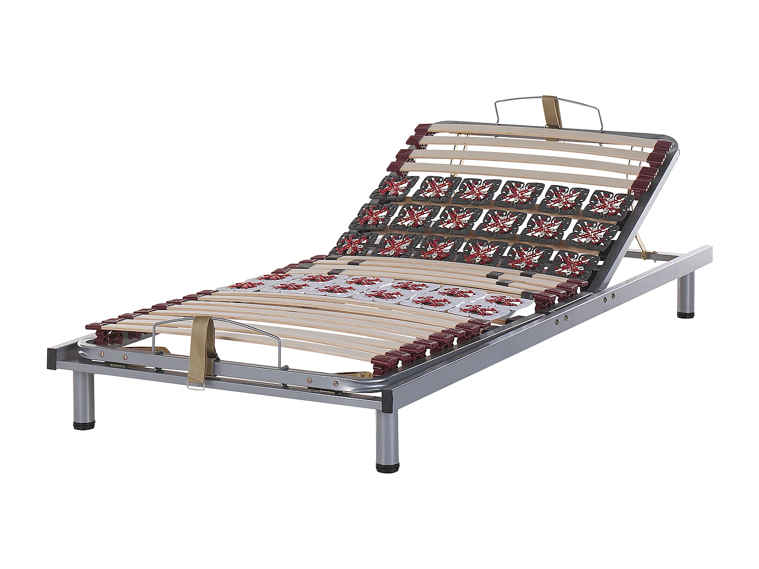 Sommier à réglage manuel MOON 90 x 200 cm Argenté