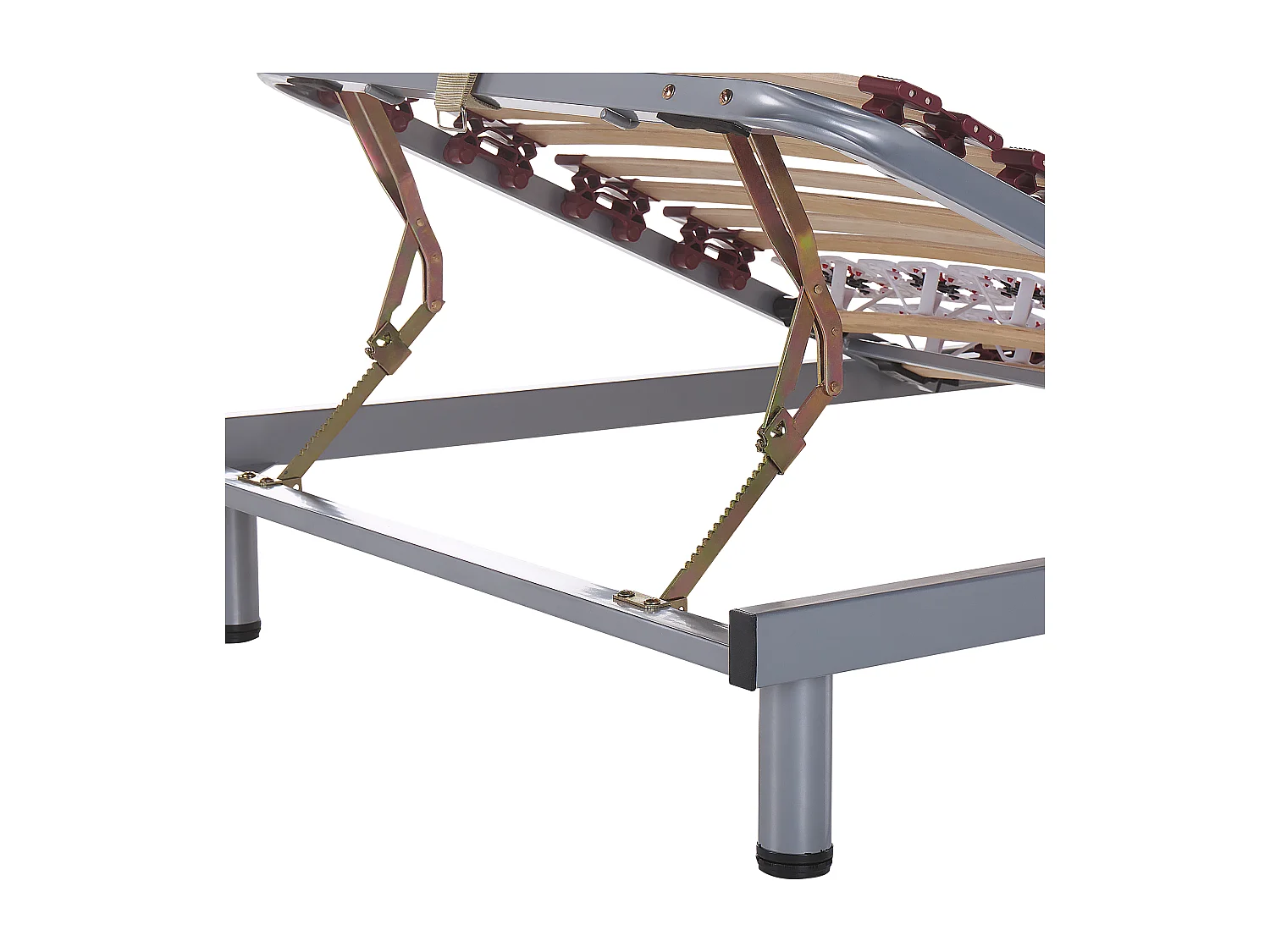 Sommier à réglage manuel MOON 90 x 200 cm Argenté