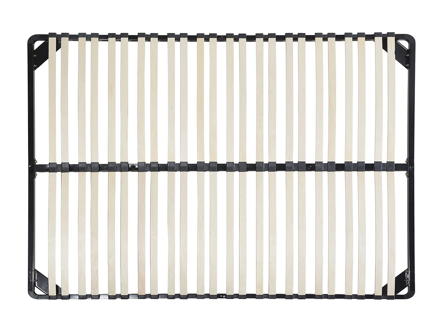 Freistehender Lattenrost für alle Betten 140x200 cm schwarz Federleisten Combourg