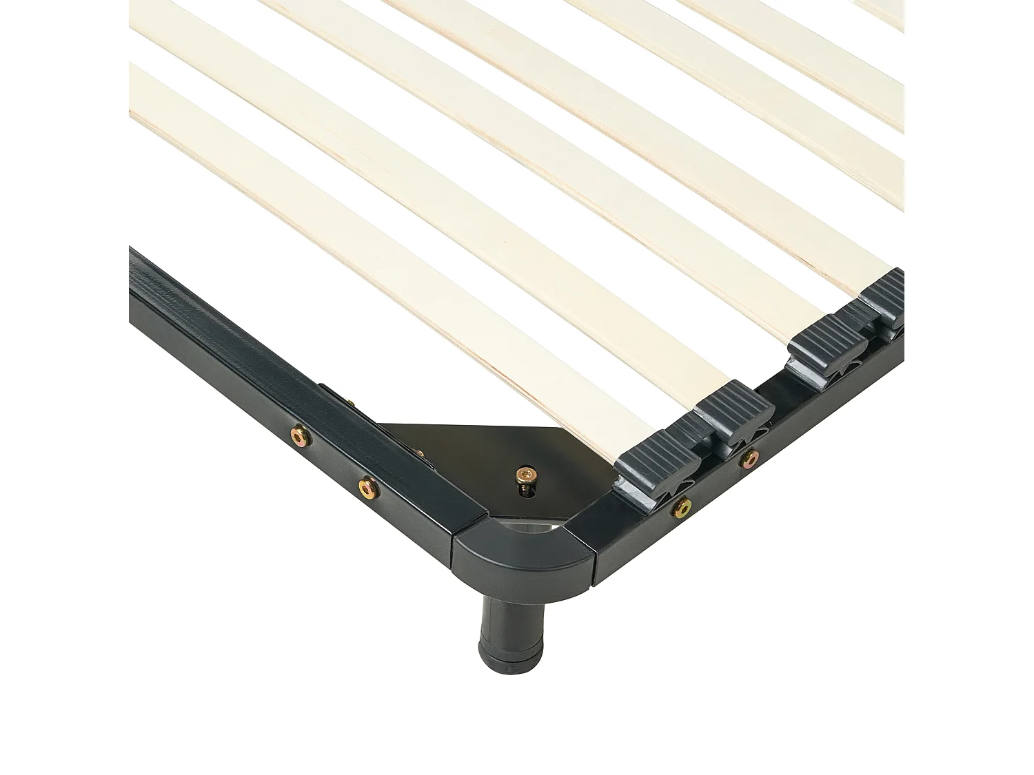 Freistehender Lattenrost für alle Betten 140x200 cm schwarz Federleisten Combourg