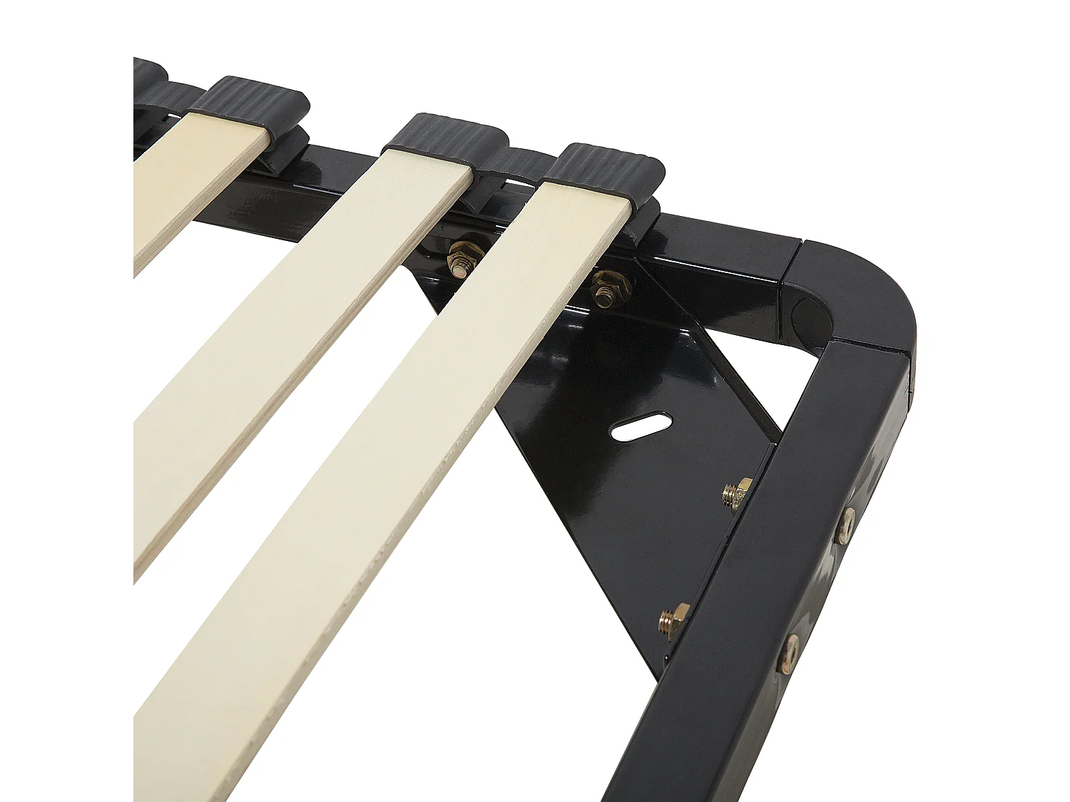 Freistehender Lattenrost für alle Betten 140x200 cm schwarz Federleisten Combourg