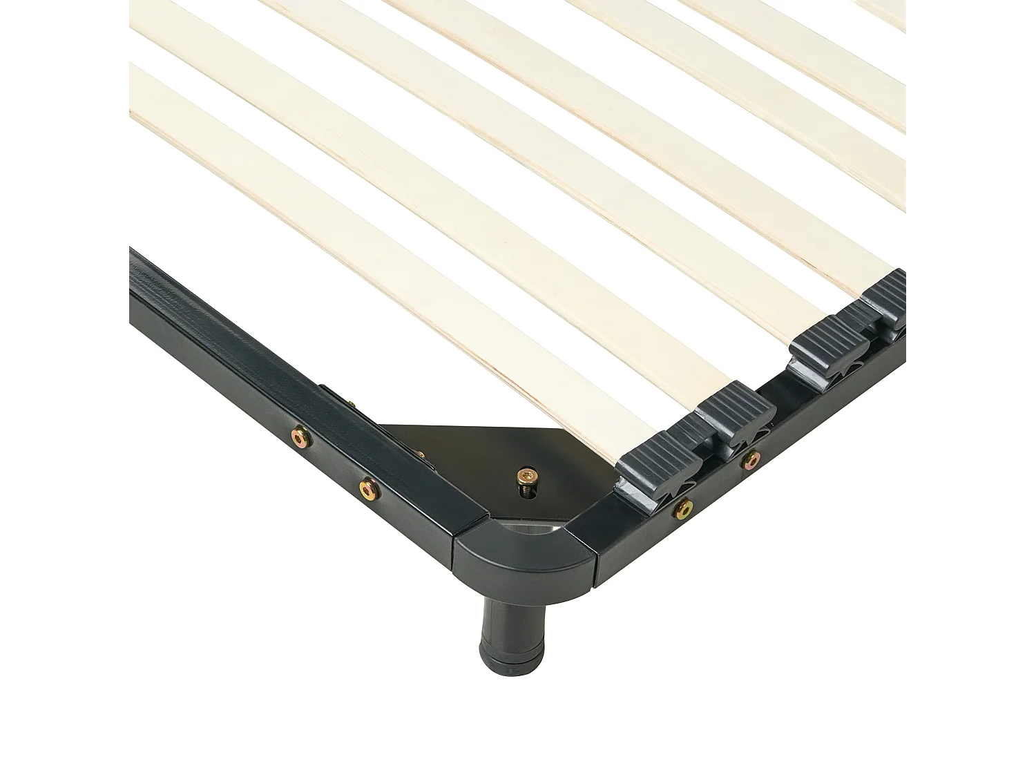 Freistehender Lattenrost für alle Betten 140x200 cm schwarz Federleisten Combourg